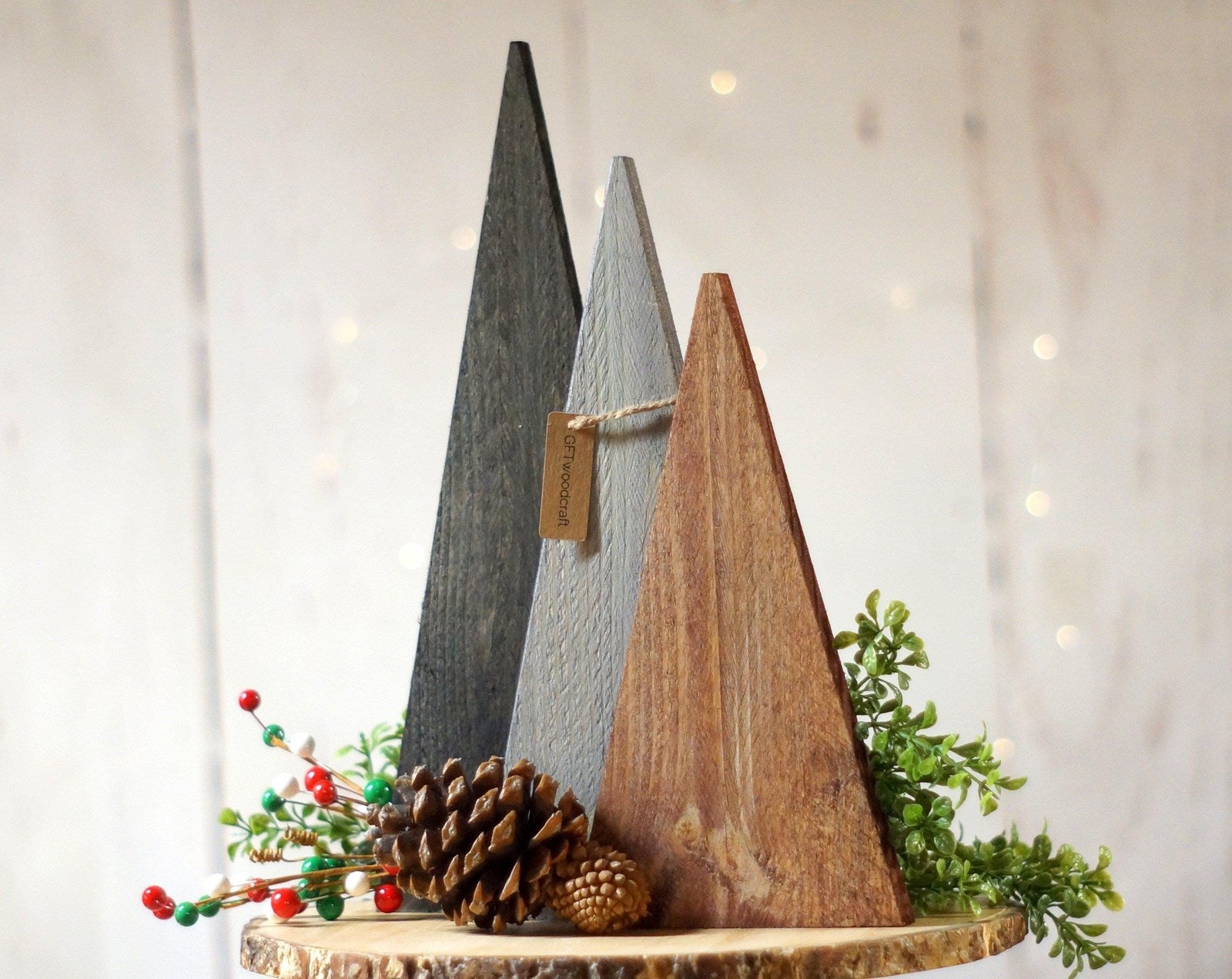 LARGE Wooden Tree, Farmhouse Style-CHRISTMAS-GFT Woodcraft