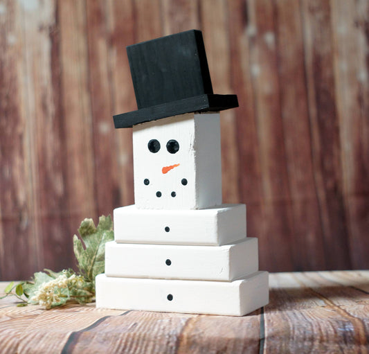Christmas Snowman, Hand Painted-CHRISTMAS-GFT Woodcraft