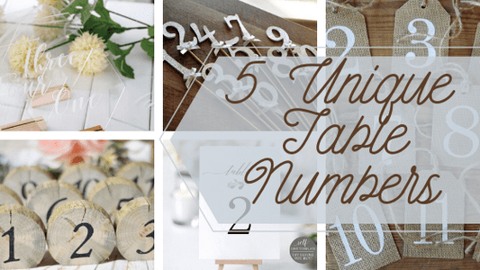 5 Unique Table Number Designs