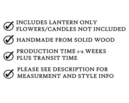 Lantern, 10" Single, Open Top. Gray-LANTERN-GFT Woodcraft
