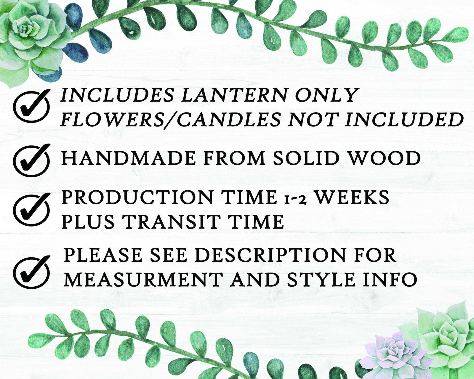 Bulk lot of 10 Wedding Lantern Centerpieces, 2 color options.-LANTERN-GFT Woodcraft