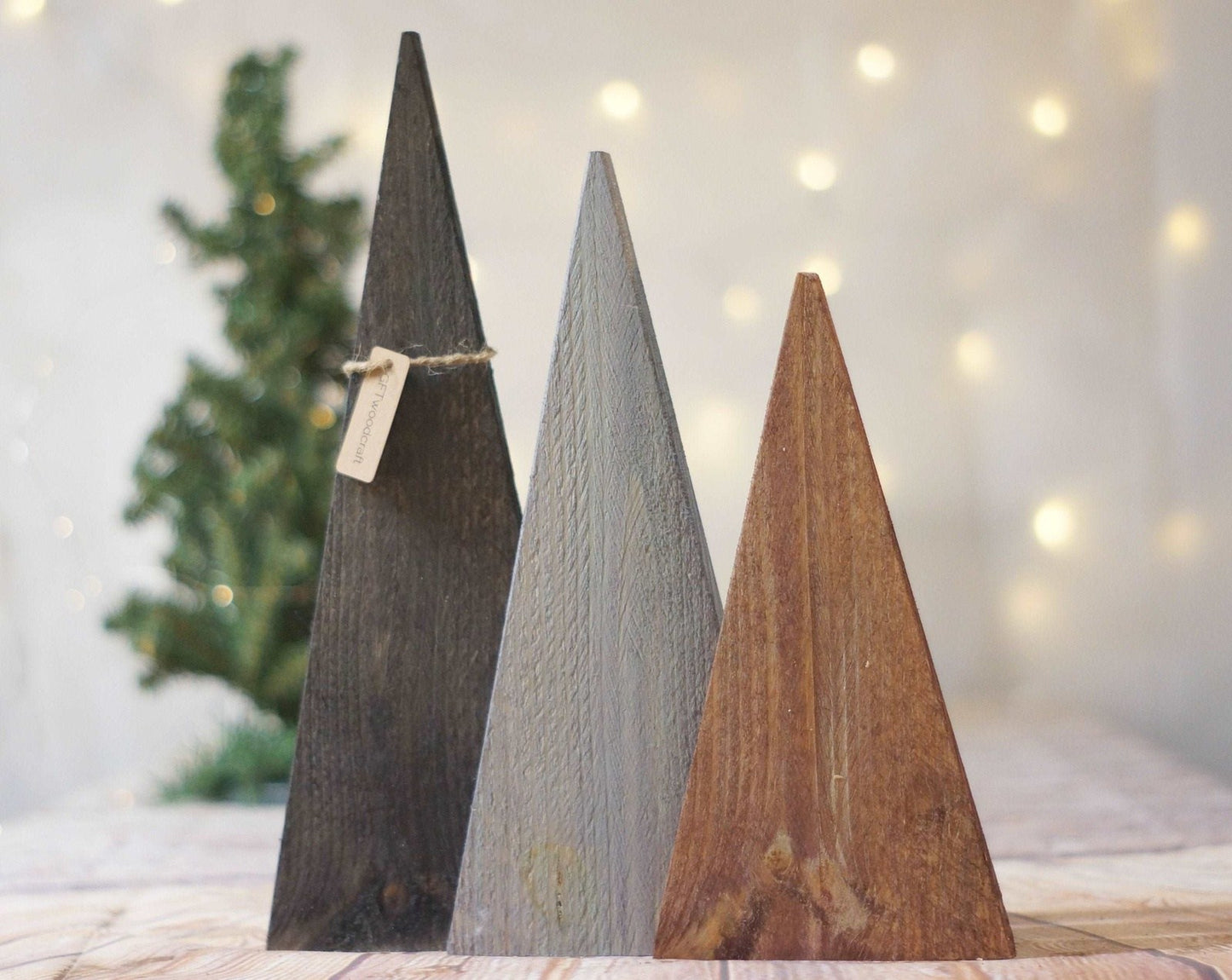 Christmas Trees in Brown, Black and Gray Farmhouse-CHRISTMAS-GFT Woodcraft