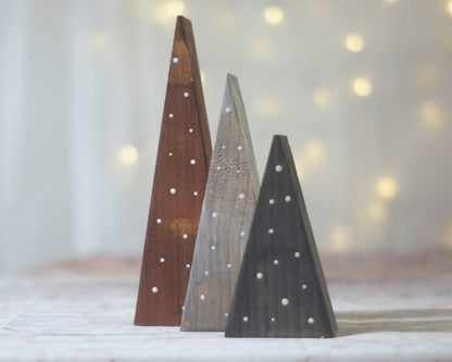 Christmas Trees, Small Black Gray Brown-CHRISTMAS-GFT Woodcraft