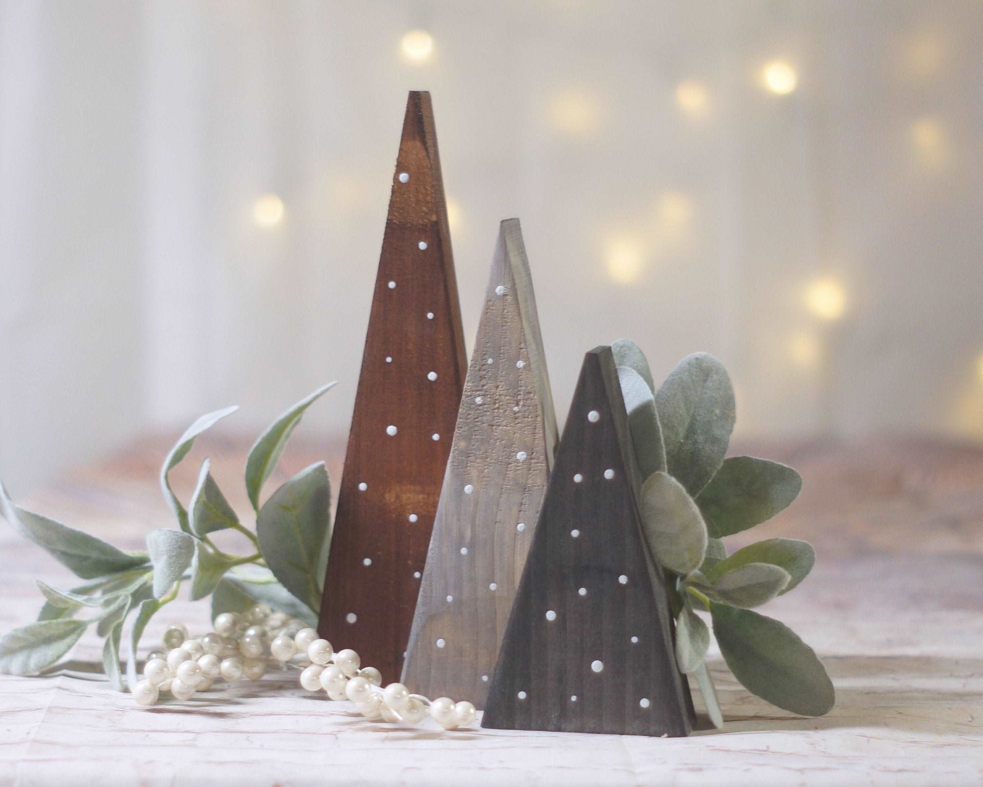 Christmas Trees, Small Black Gray Brown-CHRISTMAS-GFT Woodcraft