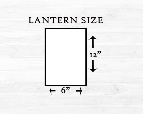 Lantern, 12", Modern Frame Brown-LANTERN-GFT Woodcraft