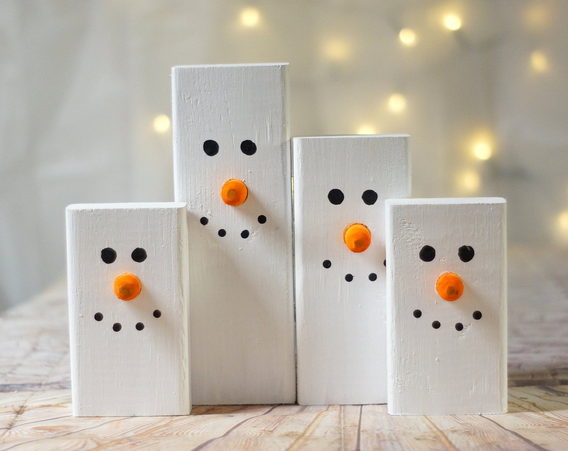 Snowman family button craft, fun craft for kids – A Thrifty Mom