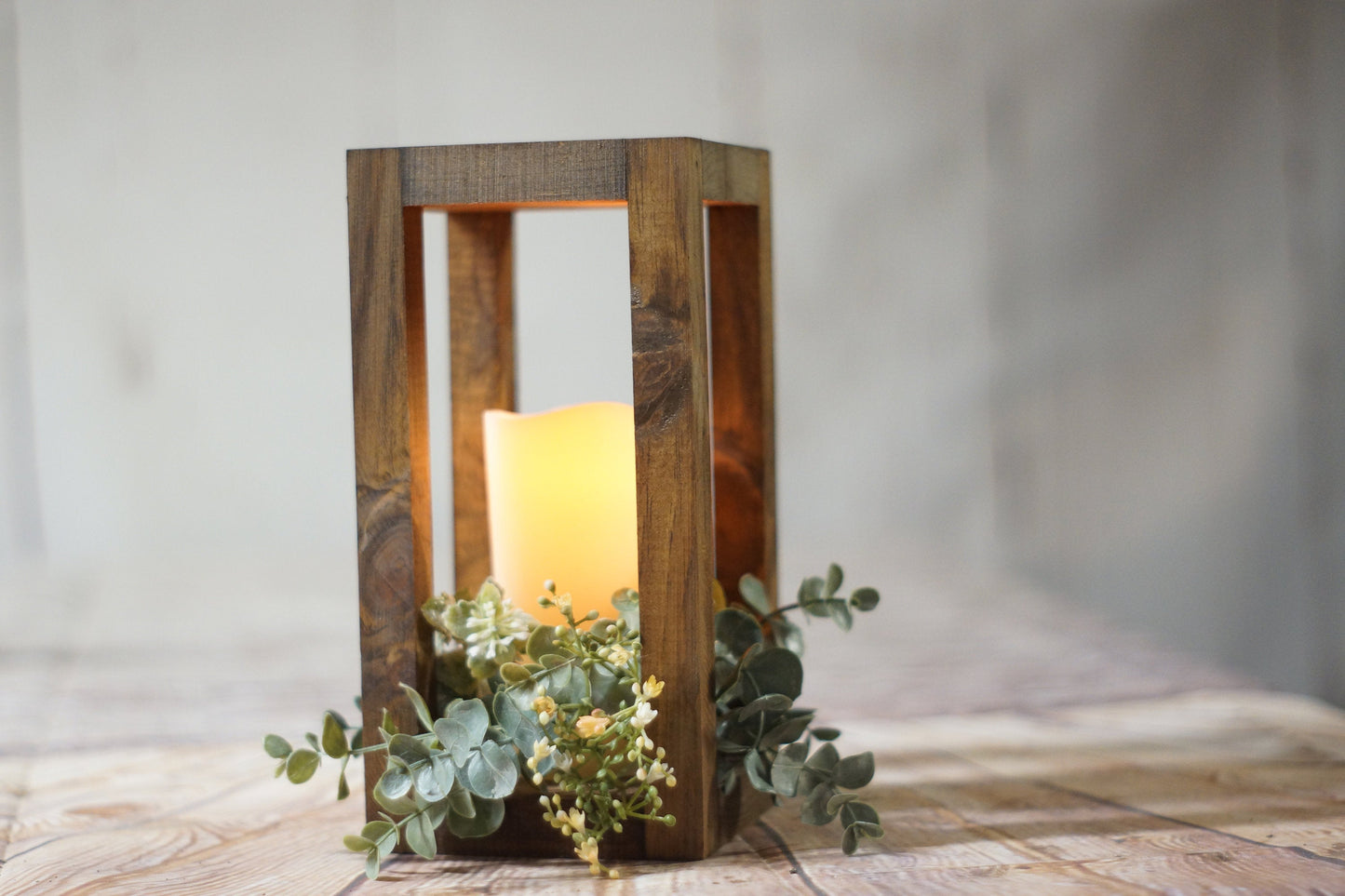 Lantern, 9" Frame Style, Brown-LANTERN-GFT Woodcraft
