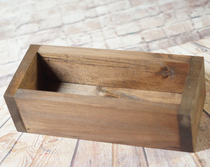 Wood Box Centerpiece, Organizer Storage Caddy-HOME DECOR-GFT Woodcraft