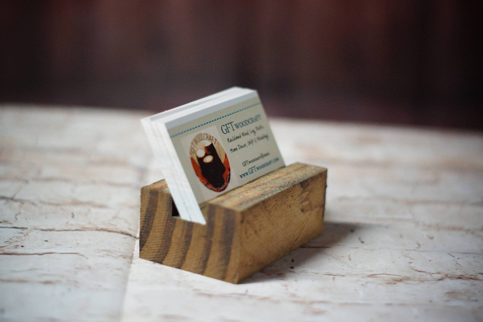 Business Card Holder, Business Gift, Coworker gift-Gifts-GFT Woodcraft