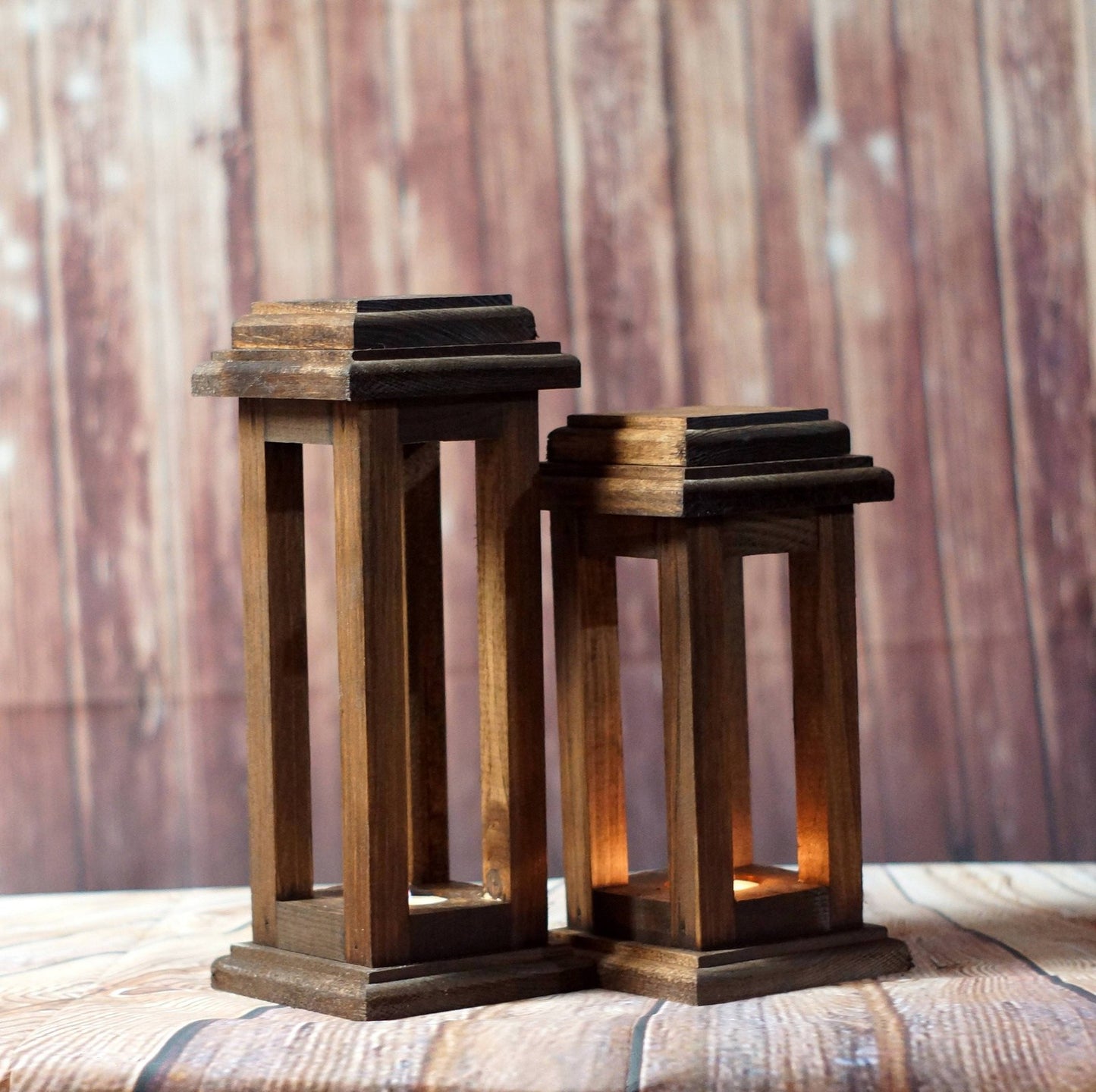 Lantern set of 2, 10" and 12"-LANTERN-GFT Woodcraft