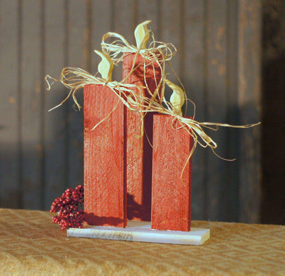 Christmas Candle Set of 3, Red-Christmas-GFT Woodcraft