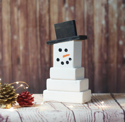Christmas Snowman, Hand Painted-CHRISTMAS-GFT Woodcraft
